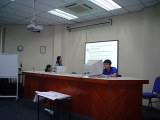 Cán bộ VVFC thuyết trình trong lớp đào tạo nghiệp vụ Malaysia